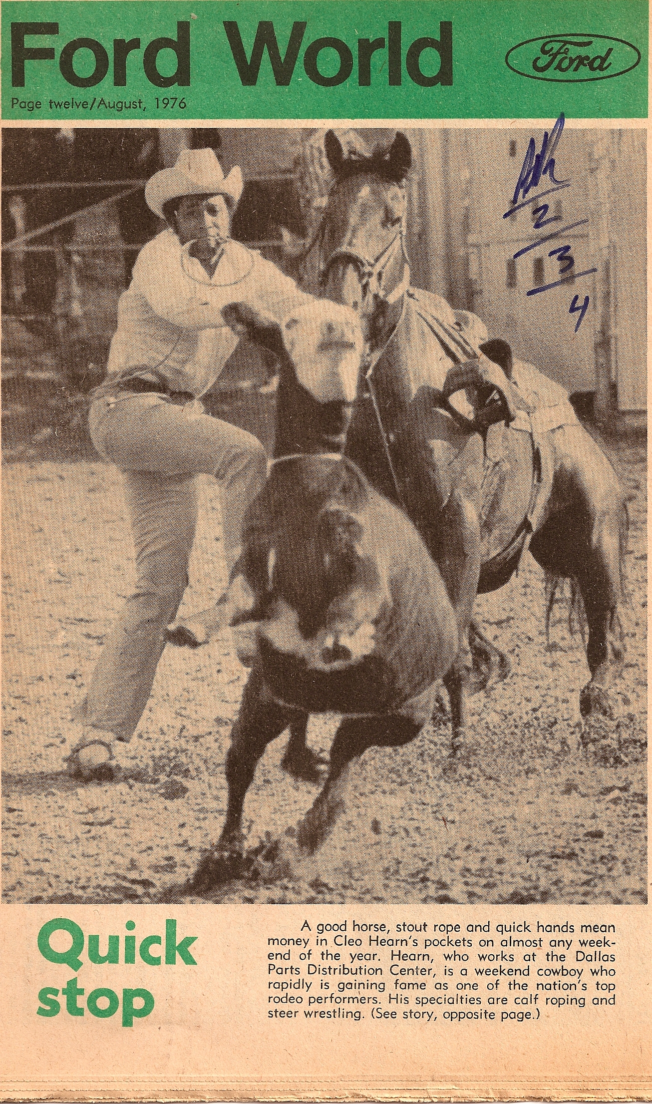3 = 1976 Cleo Ford Article